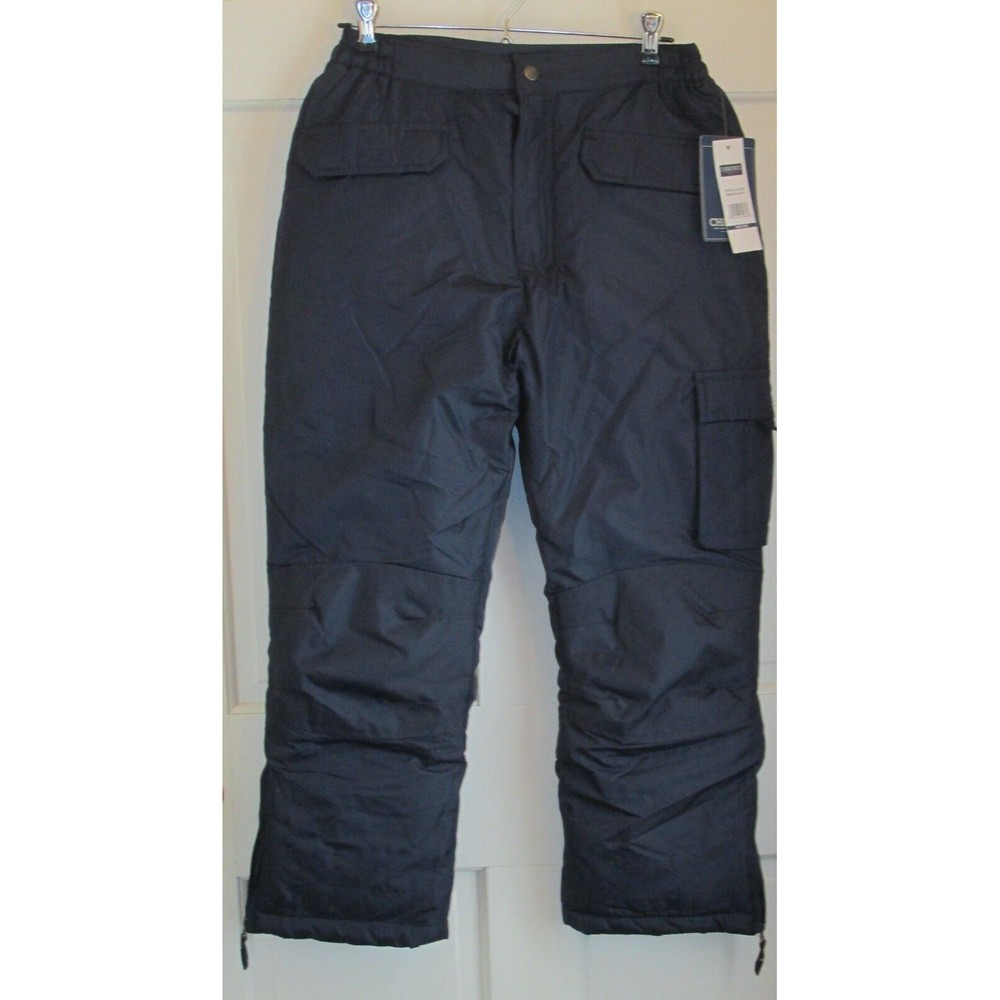 Cherokee Kids Blue Adjustable Waist Zippered Cuffs Ski Snowboard Pants Size 8/10